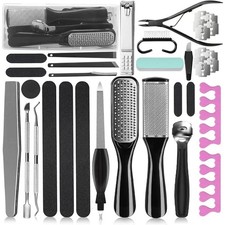 36 in 1 Stainless Steel Foot Care Kit Pedicure Set Foot Rasp Dead Skin Remover