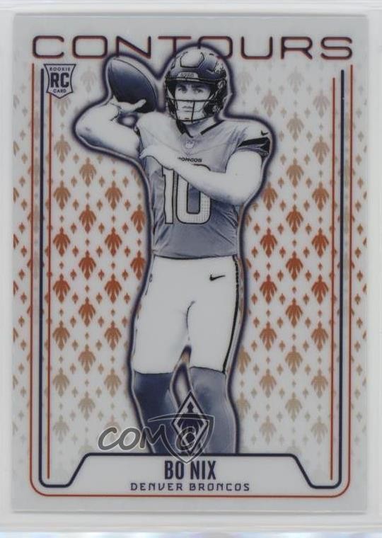 2024 Panini Phoenix Contours Orange Bo Nix #CON-BNX 0ma6