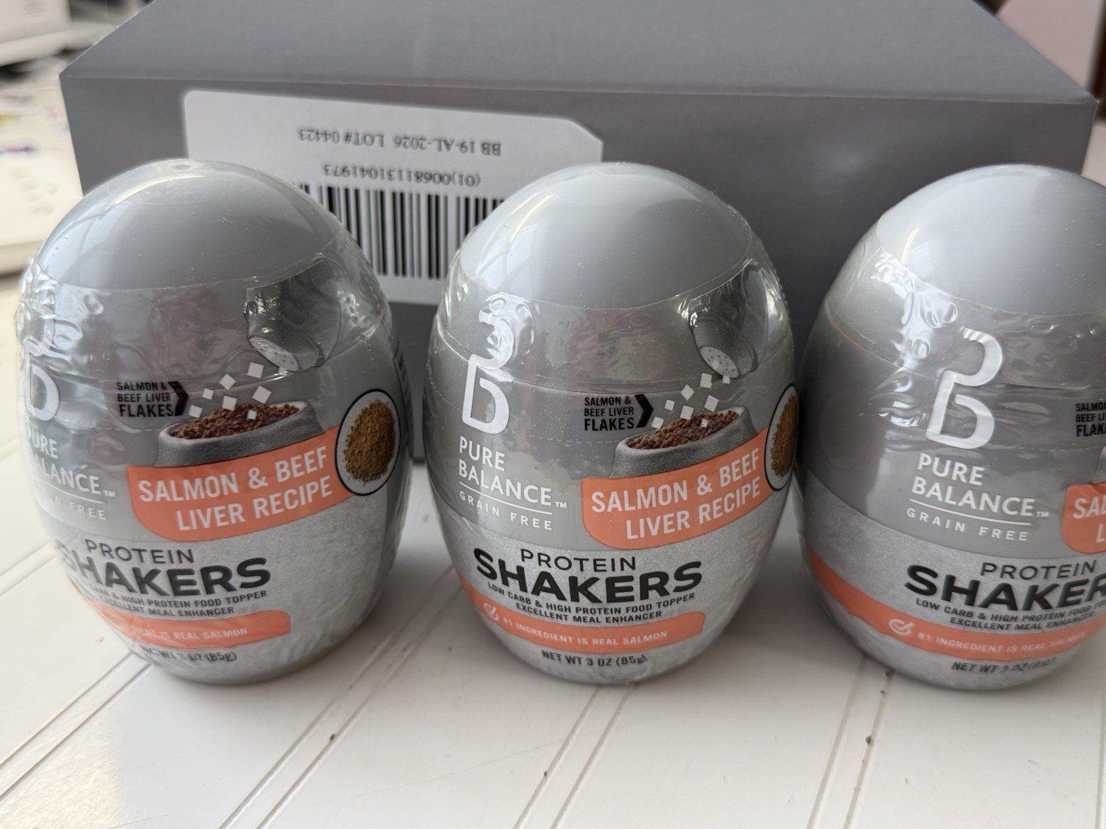 Cat Food Protein Shaker Salmon Beef Liver Flavor Pure Balanc