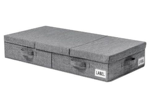 Underbed Storage, 2 Pack Large Under Bed Storage Box with Lids, Foldable Under - Picture 2 of 5