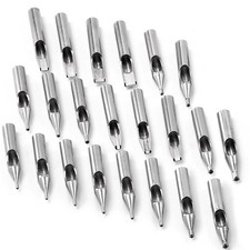 22 Assorted Stainless Steel Tattoo Tips Nozzles