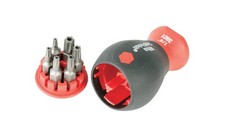 Wiha 38047 Stubby Screwdriver With Six-in-one Insert Bits Security Torx Wiha 38047 Stubby Screwdriver With Six-in-one Insert Bits Security Torx