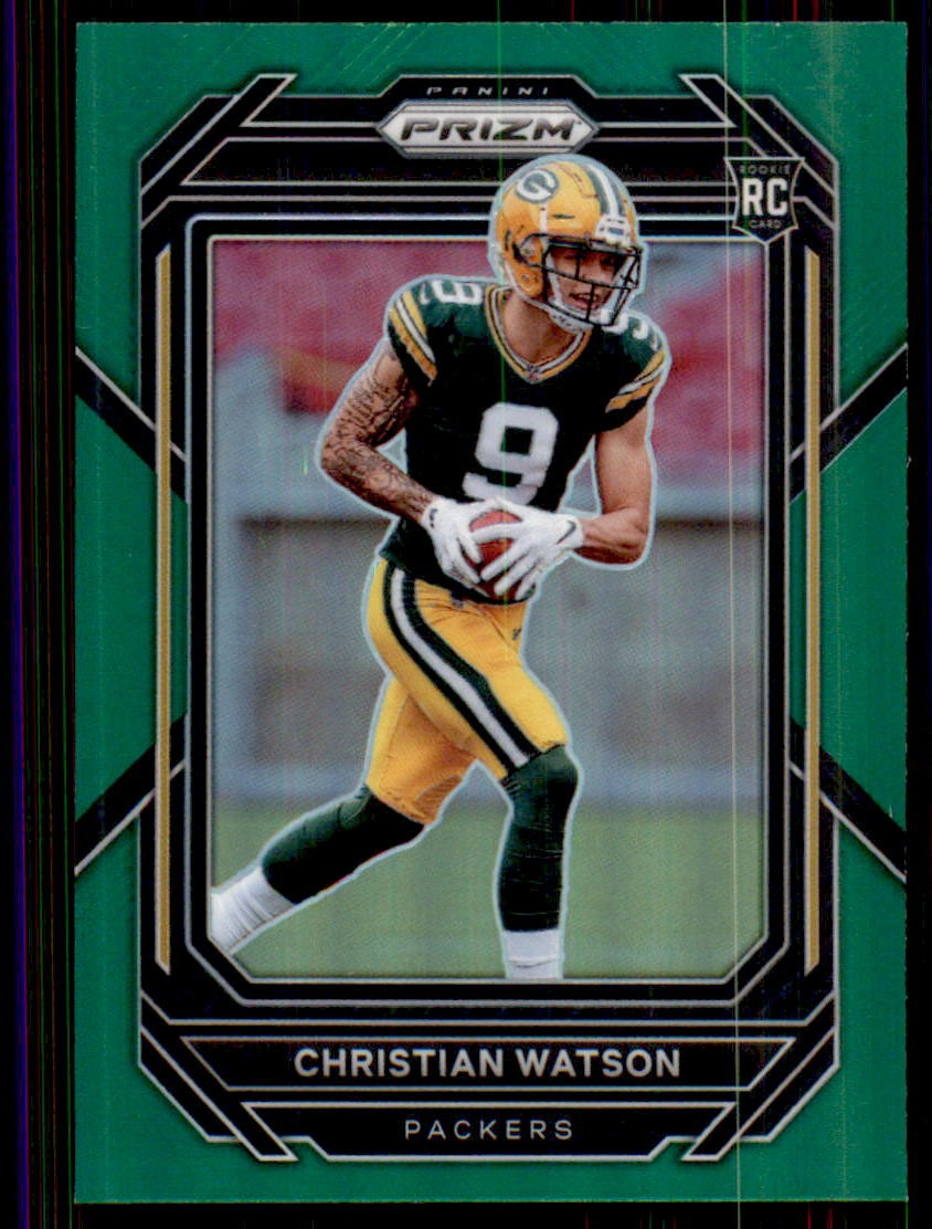 2022 Panini Prizm #314 Christian Watson Green Rookie