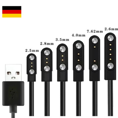 USB Ladekabel Für Xiaomi Haylou Solar LS05 Smart Watch 2 polig Magnetisch 4mm