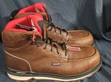 Rocky Rams Horn Comp Toe WP Work Boots Brown Men Size 15 New No Box Defects