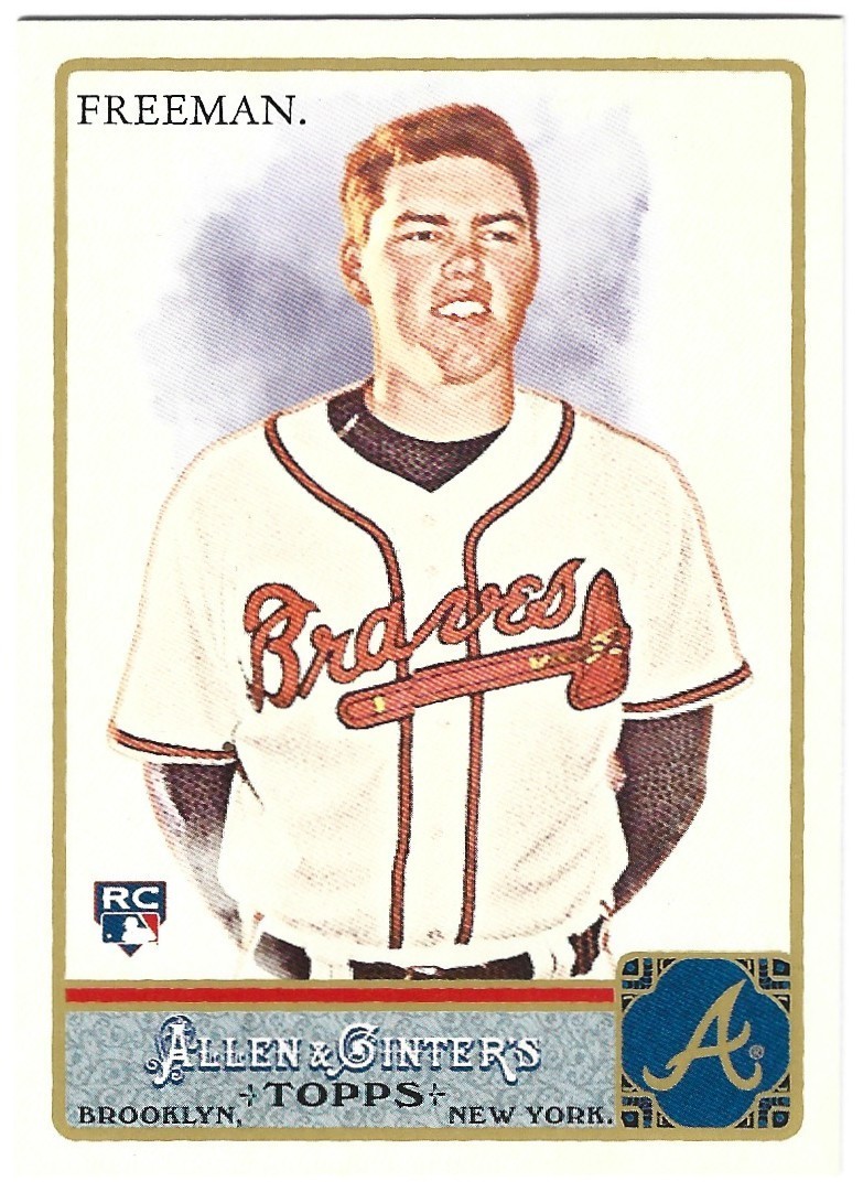 2011 Topps Allen & Ginter Freddie Freeman Rookie Card RC #198