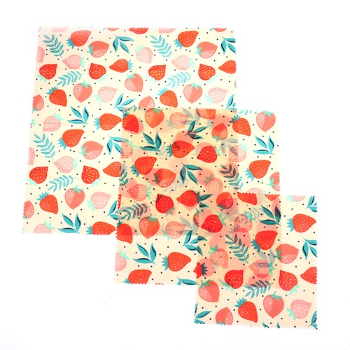 beeswax food wrap Sustainable Food Storage Organic Wrap Cling for SandwichY-yk