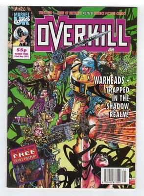 1992 MARVEL UK OVERKILL #3 DIGITEK, MOTORMOUTH, WARHEADS & HELL'S ANGEL RARE UK