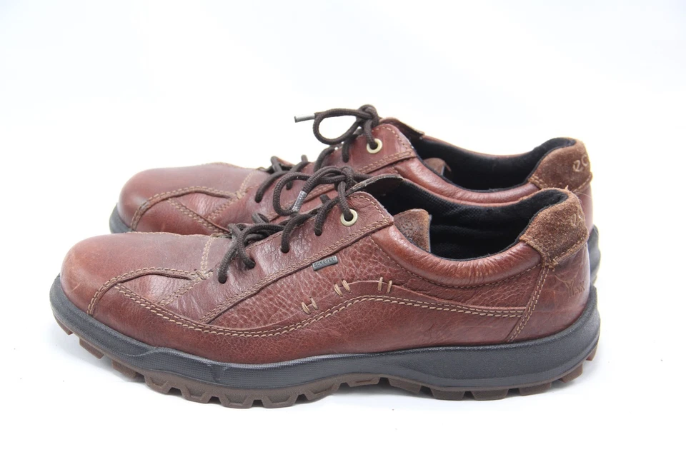 Zapatos Ecco Urban Flexor Yak Para Hombre Talla 10 EU 44 Cuero Marrón GTX Impermeables Foto 4 de 4