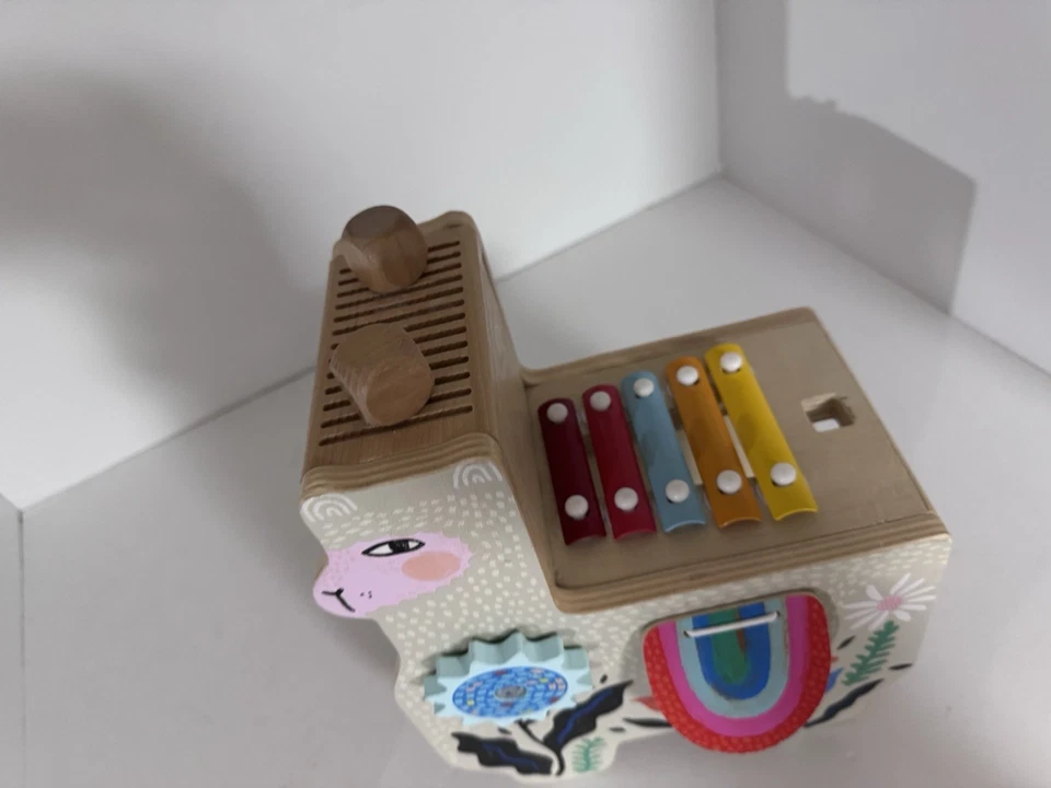 Manhattan Toy Company Llama musical instrumento de madera actividad juguete para niños pequeños Foto 3 de 4