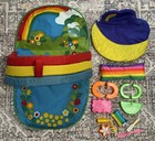 Vintage 1983 Rainbow Brite Color Cottage House Carry Case With Furniture