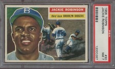 1956 Topps #30 Jackie Robinson PSA 7