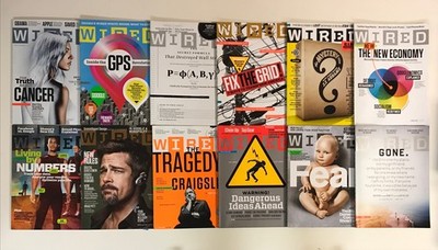 WIRED magazine 2009 Complete Year- Vol 17 Jan-Dec 12 issues Mystery May issue