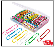 Paper Clips, 100Pcs 2 Inch Large Paper Clips, Assorted Colored Coated Jumbo Pape
