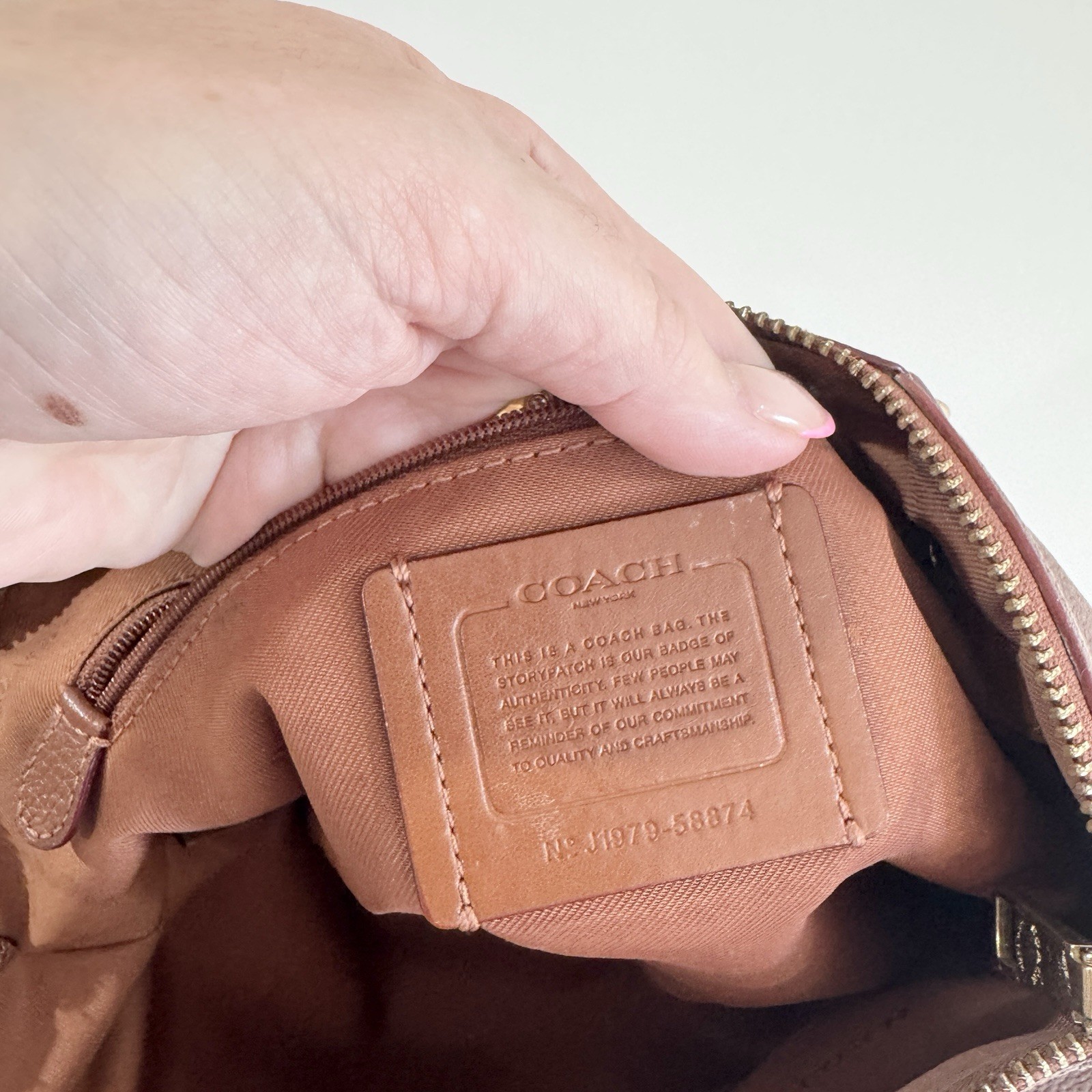 Coach Leather Prairie Women's Satchel Handbag Brown Mocha Mini thumbnail 5