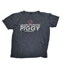 Vintage Radiohead Shirt Mens Medium Black Gucci Little Piggy Tee 1997 90s