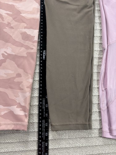 Athleta Womens Leggings Medium 4 PAIRS Pastels Mesh Camo High Elation Pockets - Picture 11 of 12