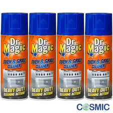 4 X DR MAGIC OVEN, GRILL & BBQ CLEANER HEAVY DUTY ACTION CLEANING SPRAY 390ml 5.67 per litre