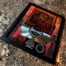 SLAYER ( Seasons In The Abyss ) Platinum Music Award Vinyl LP Record CD