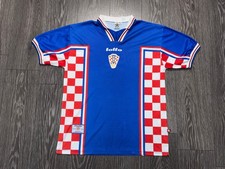 Mens Lotto Croatia Team 1998 1999 2000 Football Soccer Shirt Jersey Size XL
