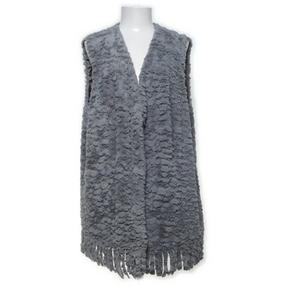 Via Appia, Weste, Größe: 48, Grau, Polyester, Plüsch, Damen #owY