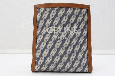 Celine Small Mallion Chaine Triomphe Jacquard Cabas Bag