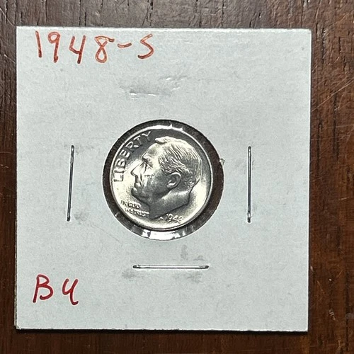 1948-S BU Silver Roosevelt Dime