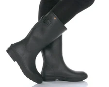 Bogs Womens Amanda II Tall Rain Boot Black Size 11 M Adjustable Calf/Waterproof