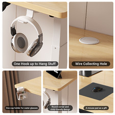 Electric Standing Desk Height Adjustable 100kg Capacity Sit Stand Ergonomic Desk — image 8