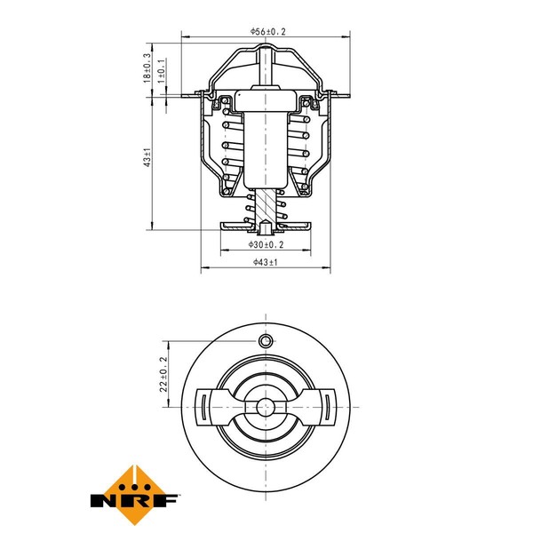 NRF Thermostat KüHlmittel 85°C FüR Toyota Verso Avensis Kombi Mitsubishi ASX-image