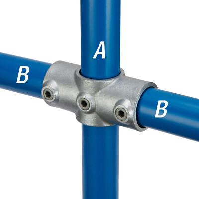 2 x Kee Klamp 2 Muffenkreuz für 33,7mm Rohr. Schlüssel Klemmbeschlag 26-6