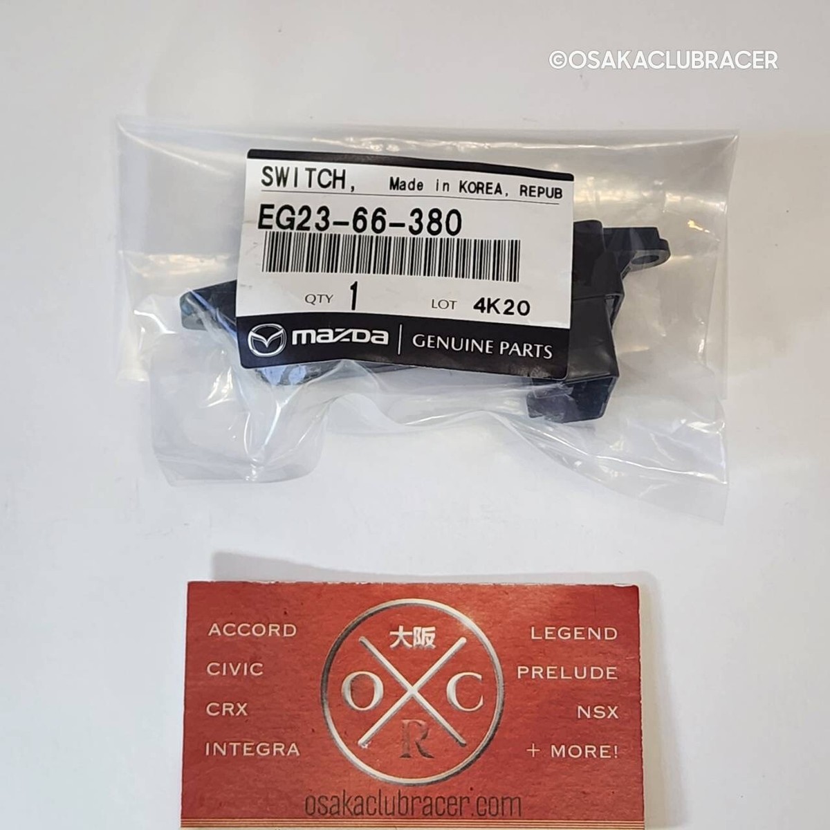 Genuine OEM 07-12 Mazda CX-7 Rear Door Power Window Switch