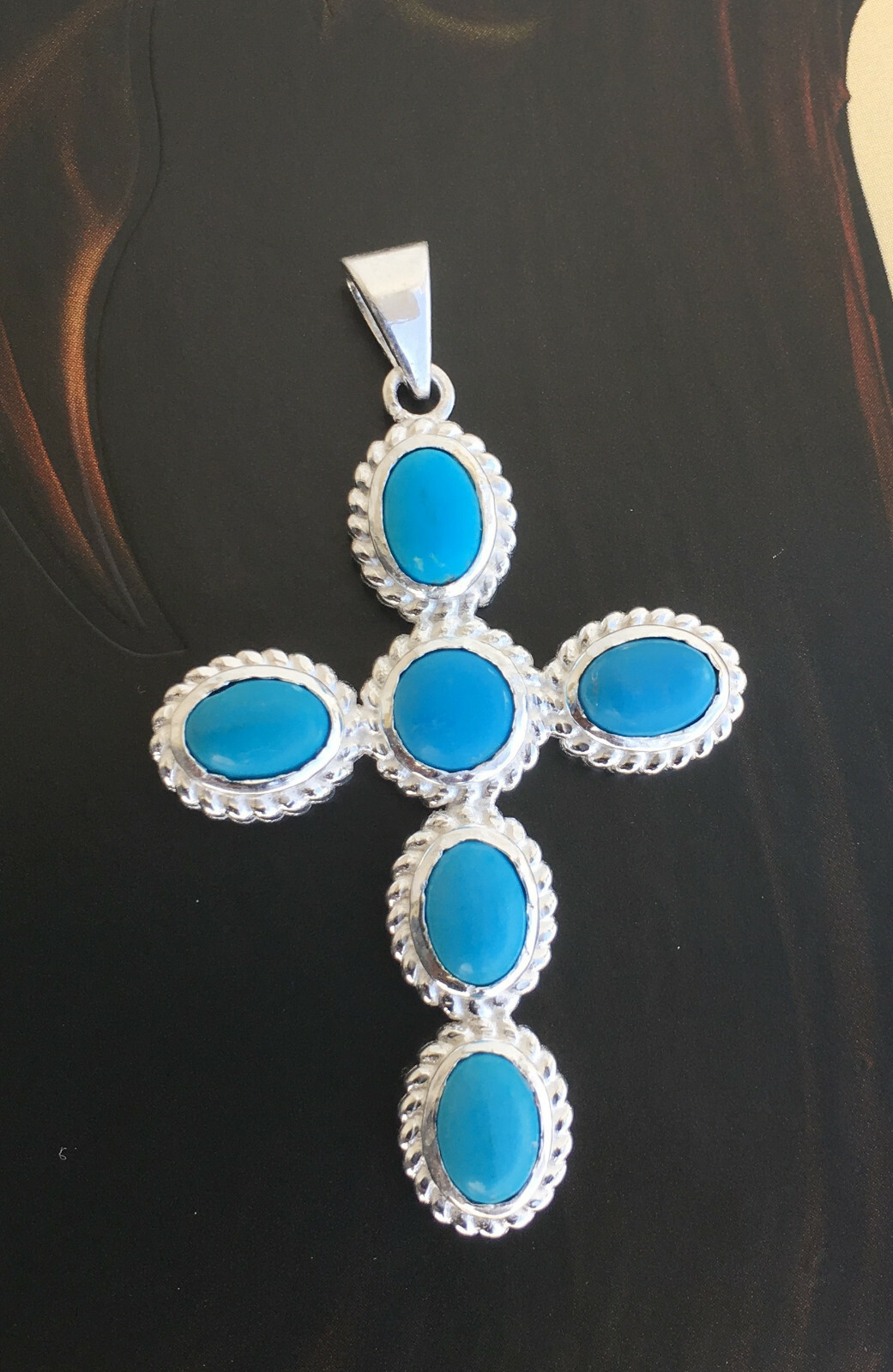 925 Sterling Silver Sleeping Beauty Turquoise Pendant | eBay