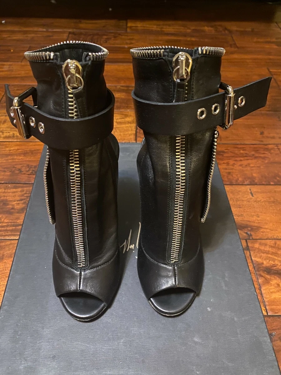 GIUSEPPE buckled leather boots | eBay