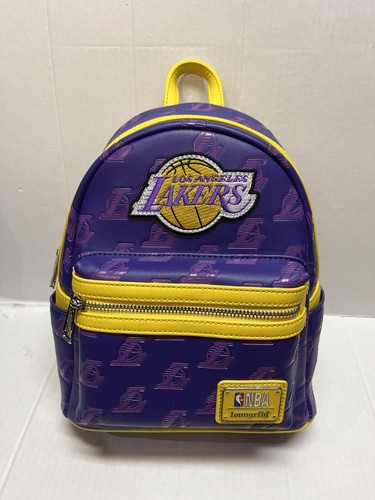 Loungefly NBA Los Angeles Lakers Logo Mini Backpack - Official Licensed Team Spirit Bag - View #9