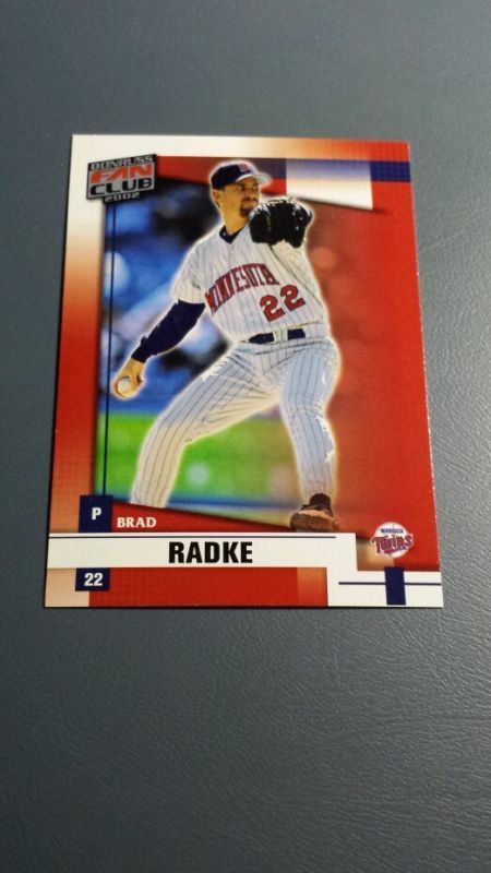 BRAD RADKE 2002 DONRUSS FAN CLUB CARD # 9 B7757