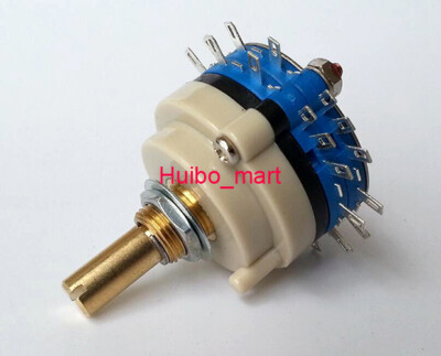 10pcs 2 Pole 12 step Rotary Switch DIY Attenuator Volume Potentiometer for HIFI