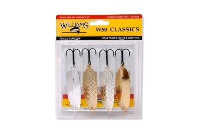 Williams W50 Wabler Classic Selection - 4-50 - 4 Pack Kit Fishing Lures