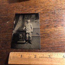 Antique Tintype Victorian Boy  Child Civil War Era Photo Photograph