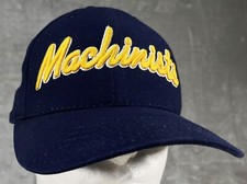 Vintage Machinists - Hat Cap - Dark Blue - Yellow - Union Hat - American Needle