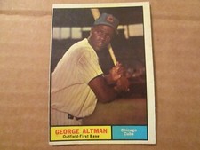 1961 Topps Baseball #551 George Altman Chicago Cubs Nrmt o/c