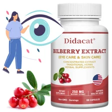 Eye vitamins Bilberry extract relieves eye fatigue and maintains healthy vision