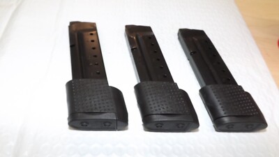 3 -  NEW - 9rd Extended Magazines for Smith Wesson Shield .40 S&W     (S114)
