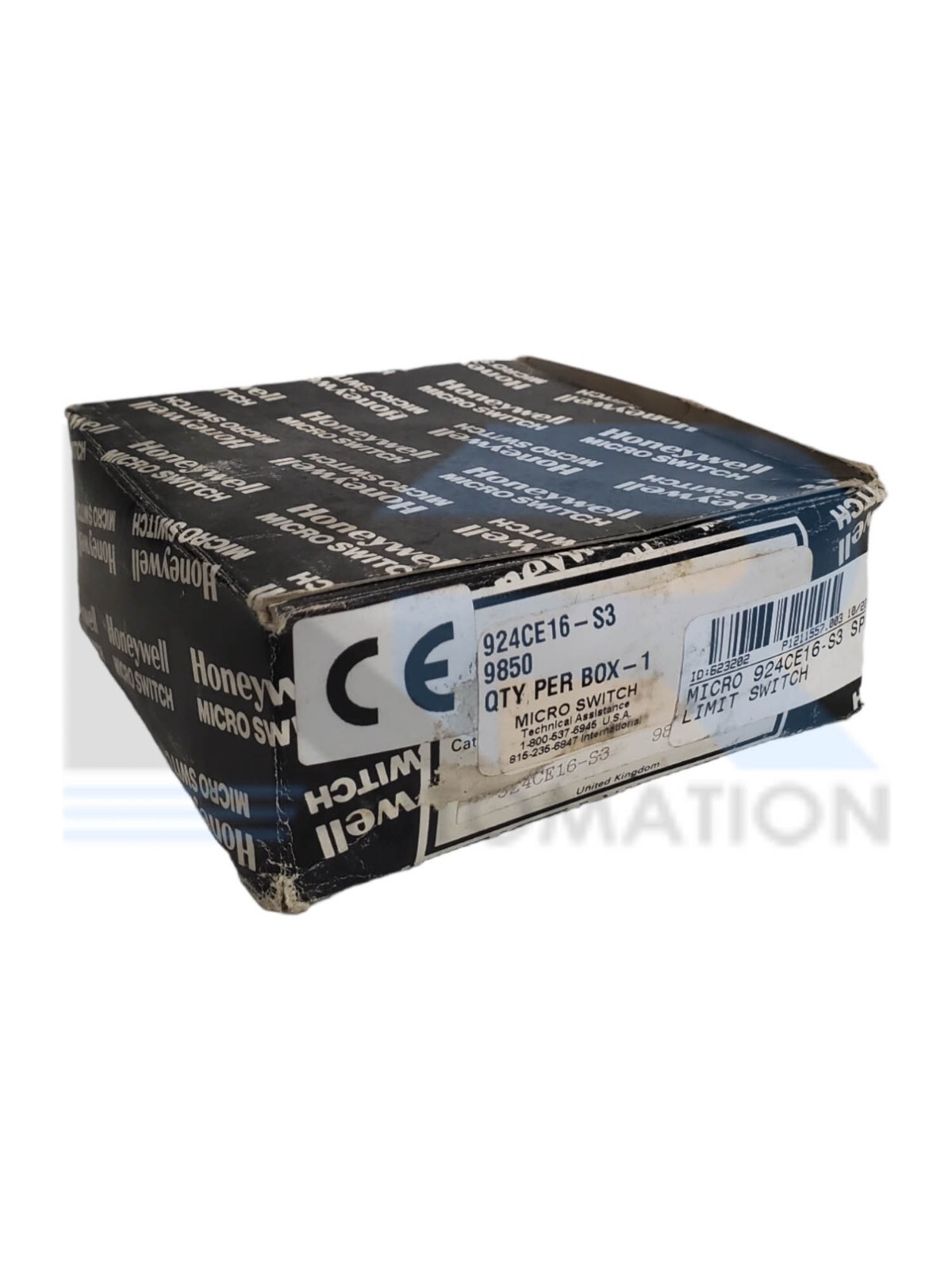 NEW Honeywell 924CE16-S3 Miniature Enclosed Switch Front Rotary 3' Cable