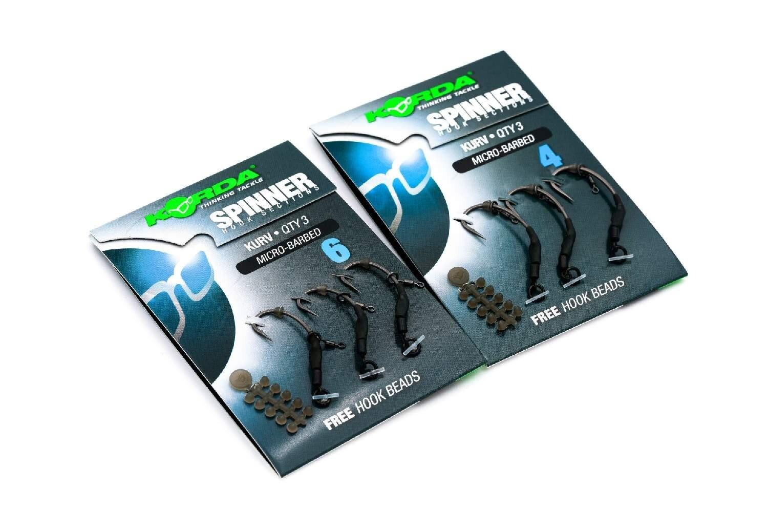 Korda Spinner Hook Section Krank - Size 6 Micro Barbed
