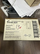 (16)EATON 2151W WALLPLATE 1G DECORATOR THERMOSET Covers L47