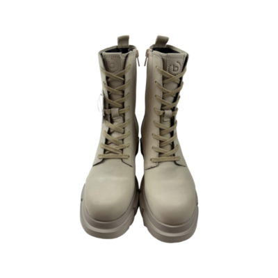 Bugatti Damen-Stiefelette 435-ane32, Schwarz - Mit Klobiger Sohle, Lasche Für Einfaches Anziehen, Moderner Look