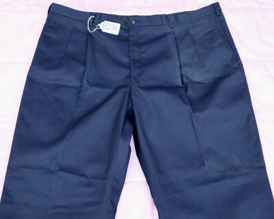 HENRY SEGAL DARK BLUE Pants For MEN SIZE - W50 X L35- UN-HEMMED. TAG NO. B231