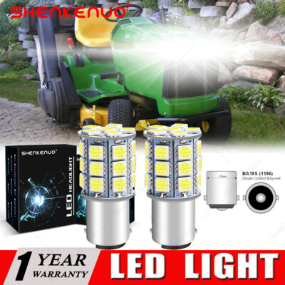 2 EX Brite LED light bulbs for Deere LX175 LX176 LX178 LX186 LX188 lights mower