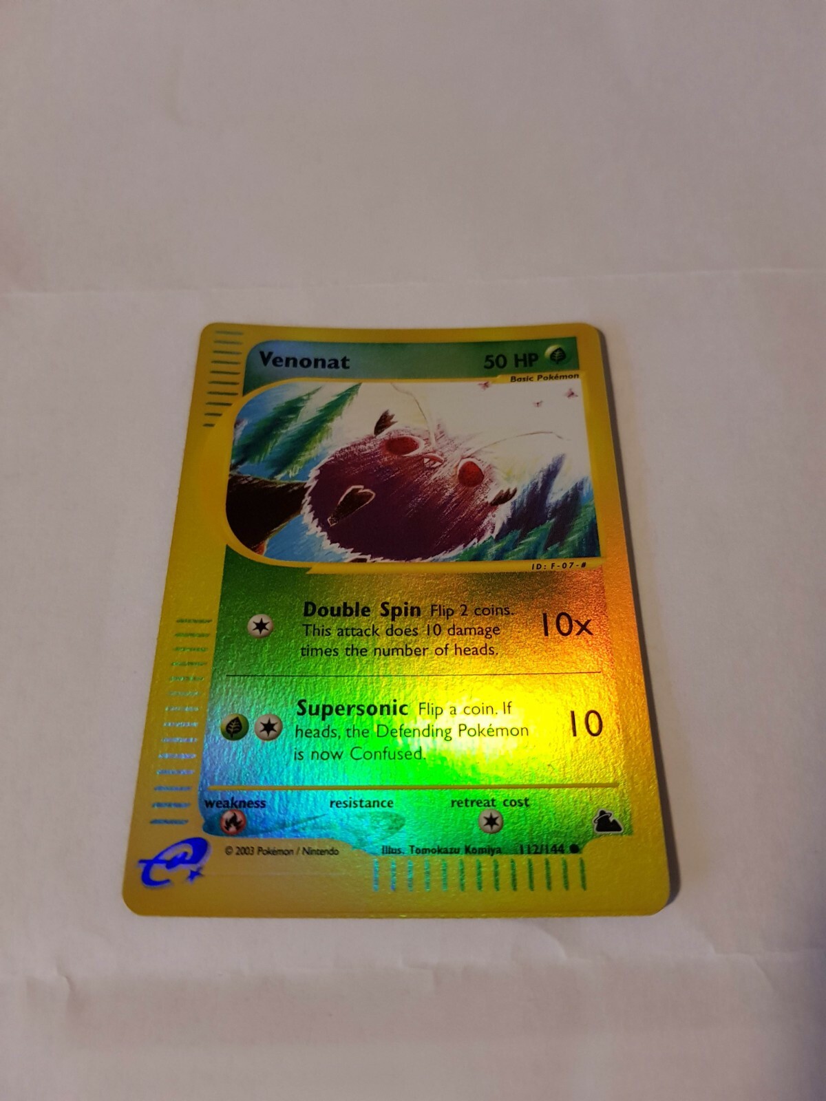 Pokemon Skyridge Reverse Holo Venonat 112/144 Near Mint